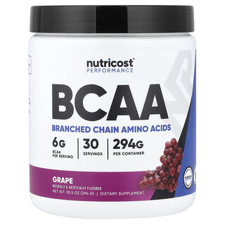 Nutricost, Performance, BCAA, со вкусом винограда, 294 г (10,5 унции)