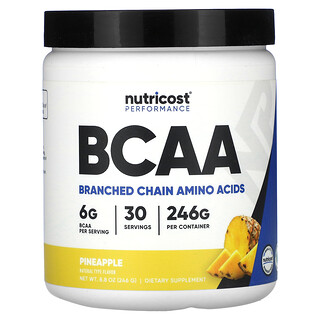 Nutricost, Desempenho, BCAA, Abacaxi, 246 g (8,8 oz)