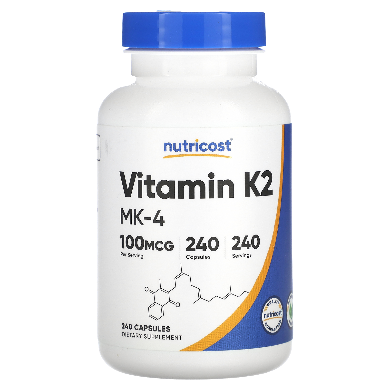 Nutricost, Vitamin K-2 MK-4, 100 mcg, 240 Capsules