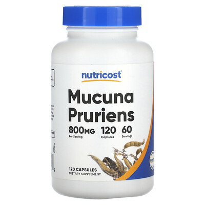 Nutricost Mucuna Pruriens 800 mg 120 Capsules (400 mg per Capsule)