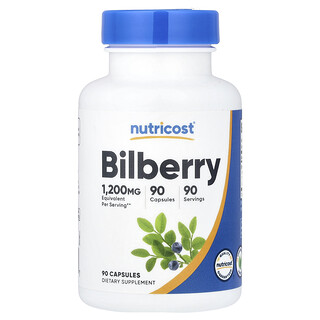 Nutricost, Borówka, 90 kapsułek (300 mg na kapsułkę)