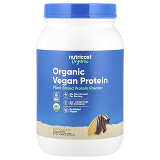 Nutricost, Protein Vegan Organik, Coklat PB, 2 lb (907 g)