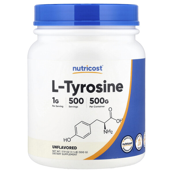 Nutricost L-Tyrosine, Unflavored, 17.9 oz (500 g)
