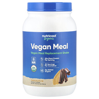 Nutricost, Organic Vegan Meal, Chocolate PB, 3.9 lb (1,763 g)