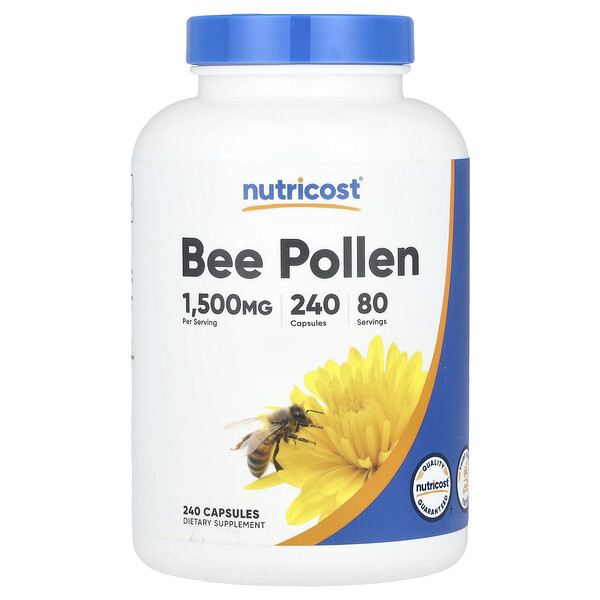 Nutricost Bee Pollen, 240 Capsules (500 mg per Capsule)