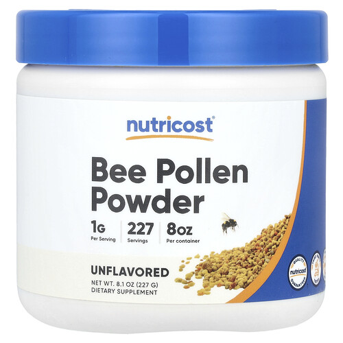 Nutricost Bee Pollen Powder Unflavored 8.1 oz (227 g)