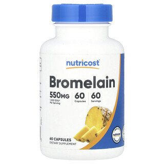 Nutricost, Bromelaïne, 550 mg, 60 capsules