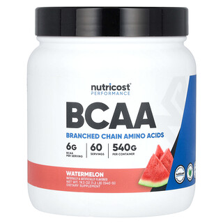 Nutricost, 运动表现，支链氨基酸，西瓜味，1.2 磅（540 克）