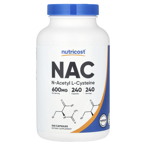 Nutricost NAC, 600 mg, 240 Capsules