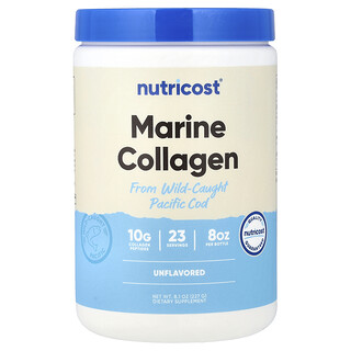 Nutricost, Marine Collagen from Wild-Caught Pacific Cod, Unflavored, 8.1 oz (227 g)