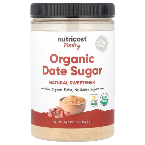 Nutricost, Pantry, Organic Date Sugar, Bio-Dattelzucker, 454 g (16,2 oz.)