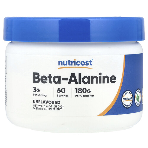 Nutricost Beta-Alanine, Unflavored, 6.4 oz (180 g)
