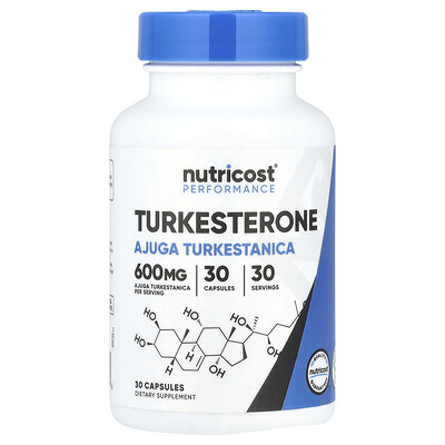 Product Image for Nutricost, Performance, Turkesterone, 30 Capsules