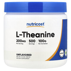 L-теанін, без смакових добавок, 100 г (3,6 унції)
