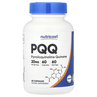 Nutricost, PQQ, 20 mg, 60 capsule