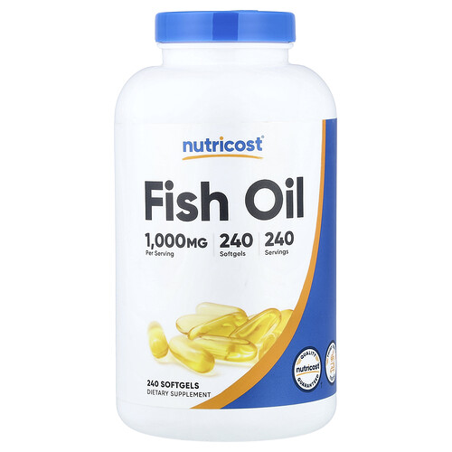 Nutricost, Fischöl, 1.000 mg, 240 Weichkapseln