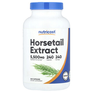 Nutricost, Extracto de cola de caballo, 5500 mg, 240 cápsulas