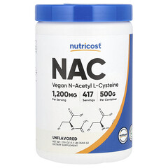 NAC, без ароматизаторів, 500 г (17,9 унції)