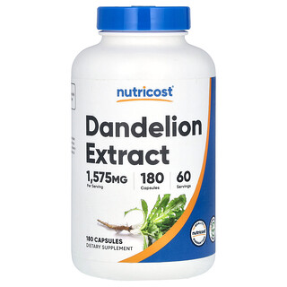 Nutricost, Εκχύλισμα πικραλίδας, 180 κάψουλες (525 mg ανά κάψουλα)
