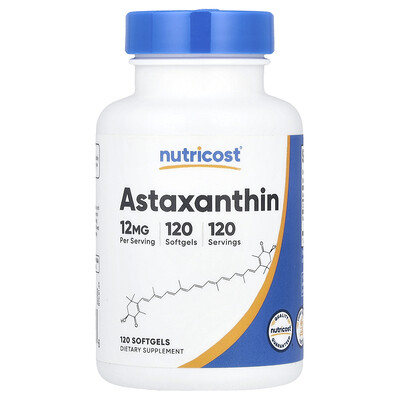 Product Image for Nutricost, Astaxanthin , 12 mg, 120 Softgels