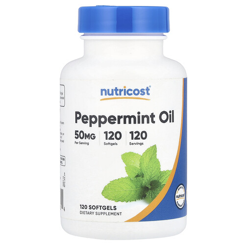 Nutricost Peppermint Oil, 50 mg, 120 Softgels