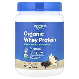 Nutricost, Organski protein sirutke, francuska vanilija, 454 g