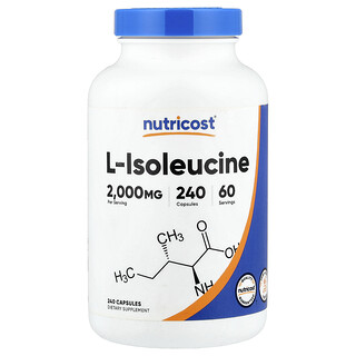 Nutricost, L-異亮氨酸，240 粒膠囊（每粒膠囊 500 毫克）