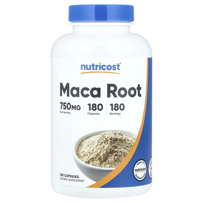 Nutricost , Maca Root, 750 Mg, 180 Capsules