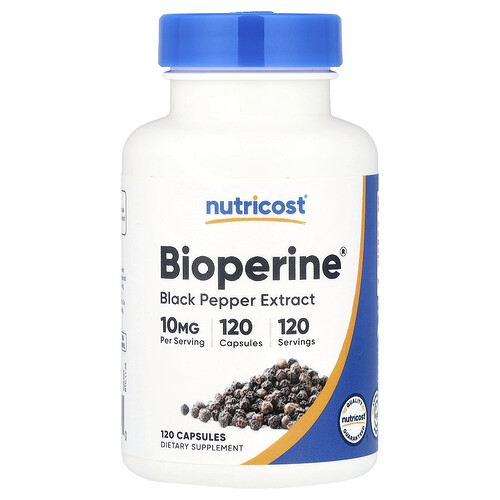 Nutricost, Bioperine®, 10 mg, 120 Kapseln