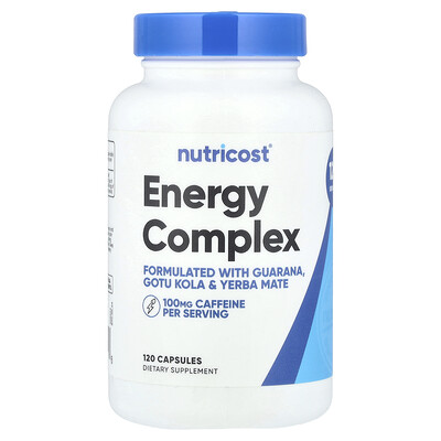 Nutricost, Complejo energético, 120 cápsulas