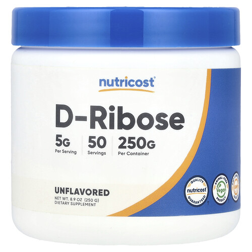 Nutricost D-Ribose, Unflavored , 8.9 oz (250 g)