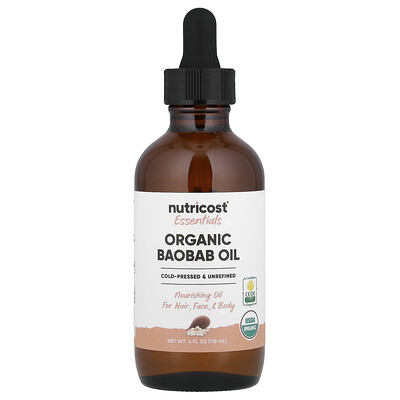 Nutricost, Essentials, Organic Baobab Oil, 4 fl oz (118 ml)
