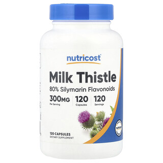 Nutricost, 水飞蓟，300 毫克，120 粒胶囊