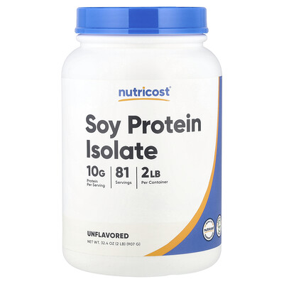 Product Image for Nutricost, Soy Protein Isolate, Unflavored, 2 lb (907 g)