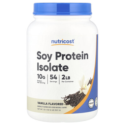 Nutricost , Soy Protein Isolate, Vanilla, 2 Lb (907 G) 2Lb