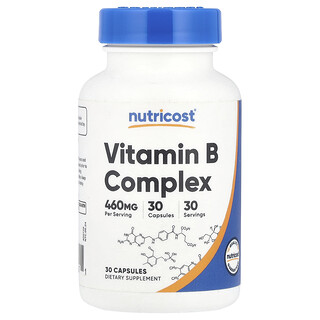 Nutricost, Vitamin B Complex, 30 Capsules