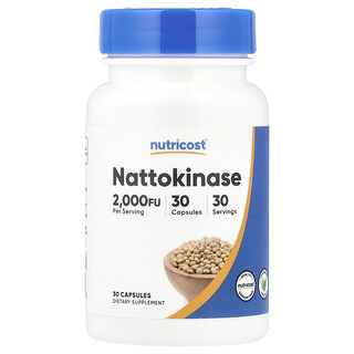 Nutricost, Natoquinasa, 2000 FU, 30 cápsulas