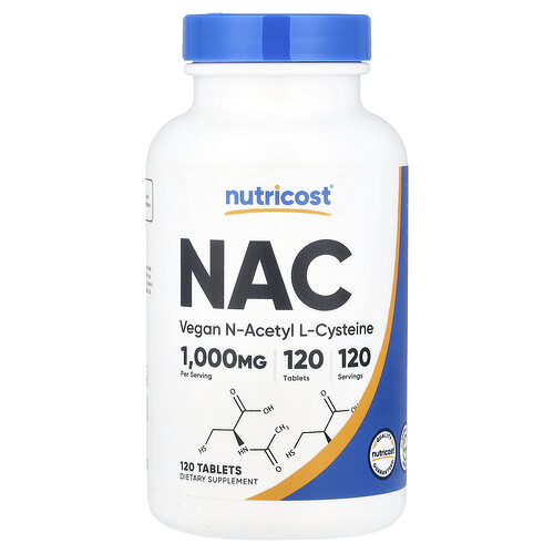 Nutricost NAC, 1,000 mg, 120 Tablets