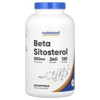 Nutricost, Beta-sitosterol, 240 cápsulas blandas (250 mg por cápsula blanda)