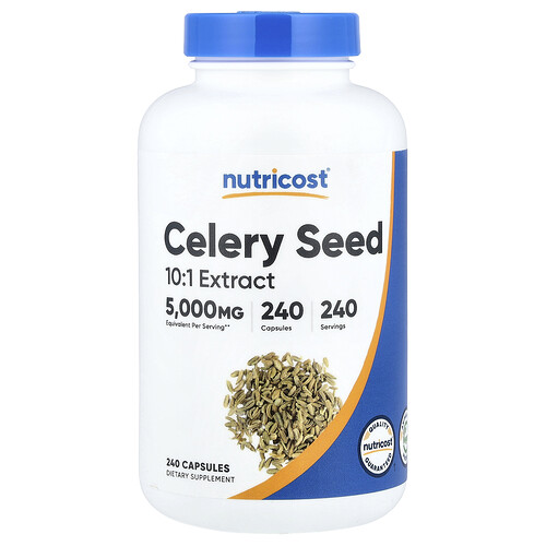 Nutricost семена сельдерея 500 мг 240 капсул