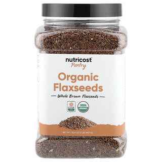 Nutricost‏, Pantry, זרעי פשתן אורגניים, 907 גרם (32.4 אונקיות)