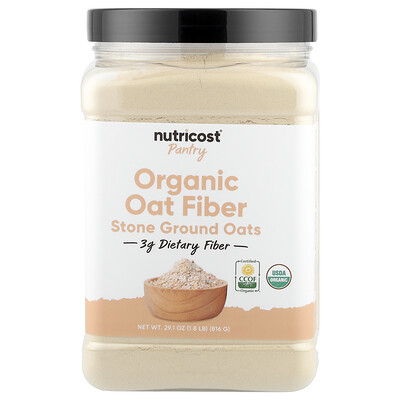 Nutricost, Pantry, Fibra de avena orgánica, 816 g (29,1 oz)
