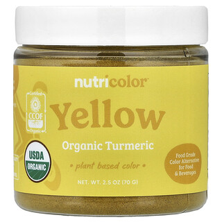 Nutricost, Nutricolor™ Yellow Organic Turmeric, gelbe Bio-Kurkuma, 70 g (2,5 oz.)