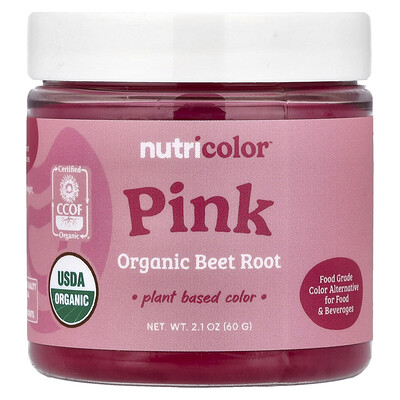 Nutricost, Nutricolor™, Raíz de remolacha rosada orgánica, 60 g (2,1 oz)