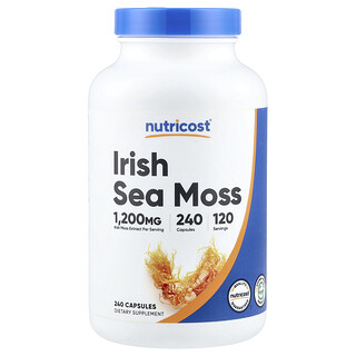 Nutricost, Ιρλανδική Θαλάσσια Βρύα, 240 Κάψουλες (600 mg ανά Κάψουλα)