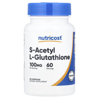 Nutricost, S-乙酰-L-谷胱甘肽，100 毫克，60 粒膠囊