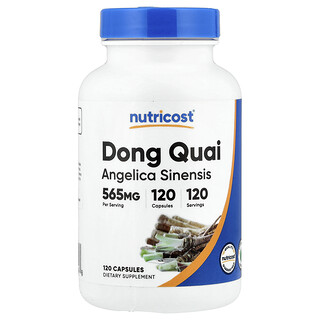 Nutricost, дягиль лекарственный, 565 мг, 120 капсул