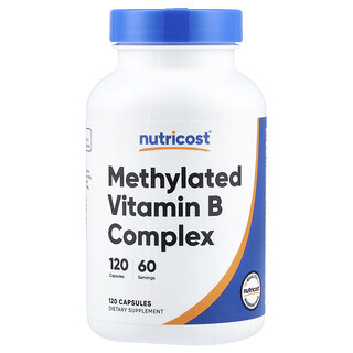 Nutricost, Methylated Vitamin B Complex, 120 Capsules