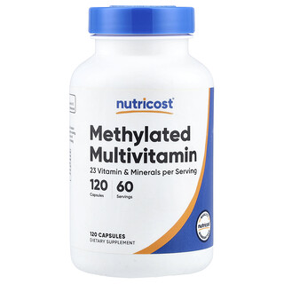 Nutricost, Methylated Multivitamin, 120 Capsules
