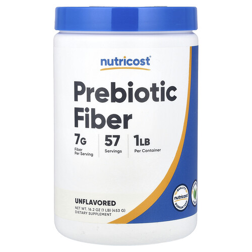 Nutricost Prebiotic Fiber, Unflavored, 16.2 oz (453 g)